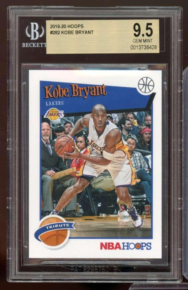 Kobe Bryant Card 2019-20 Hoops #282 BGS 9.5 - Unsigned Basketball Cards
