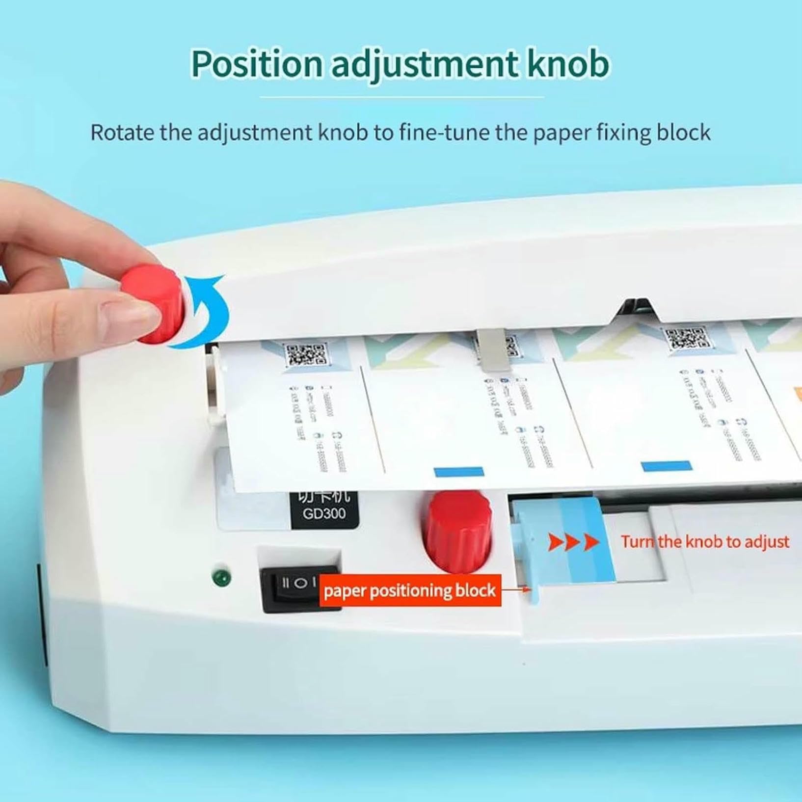 Coupe-papier automatique pour découpe précise de cartes et papiers, idéal pour le bureau et les travaux manuels