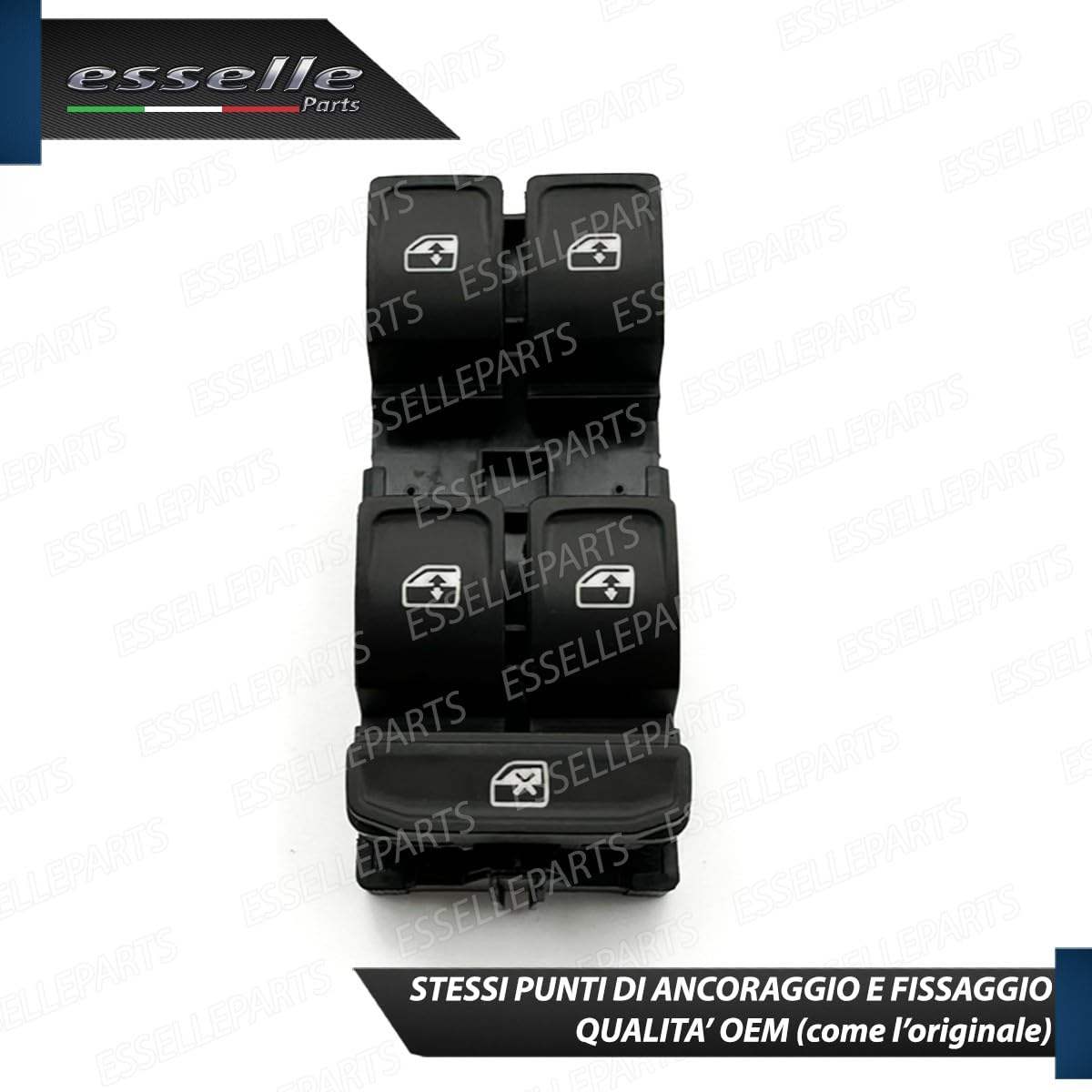 Pulsantiera Alzacristalli Lato Guida per VW T-Roc Interruttore Alzavetri