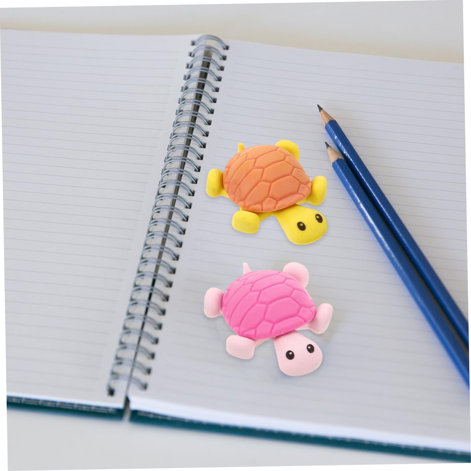 Gomme Scolaire en Caoutchouc Forme Tortue Créative 24 Pièces pour Étudiants et Designers Fournitures Dessin Écriture