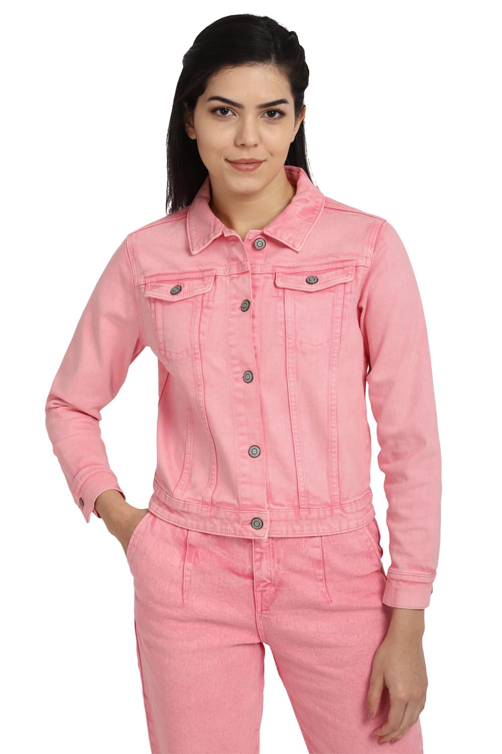 allen solly Women's Cotton Blend A-Line Regular Length Coat-picture-22