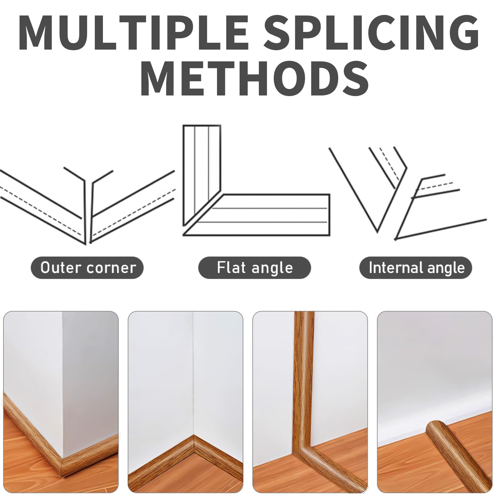 Pasacables Suelo, Canaleta Cables Suelo, 1M x5cm Protector de Cables para Suelo, Cubiertas de Suelo para Cables Autoadhesiva Montaje para Todos los Hogar, Oficina, Escuela, Almacén(Madera Amarillo) - 4