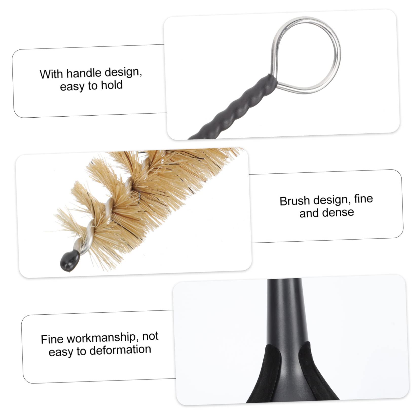 TOYANDONA 3sets Pulizia Per Tromba Kit Professionale Con Spazzole Flessibili Supporto e Accessori Per Manutenzione Strumenti Fiato Per Trombe e Cornetti