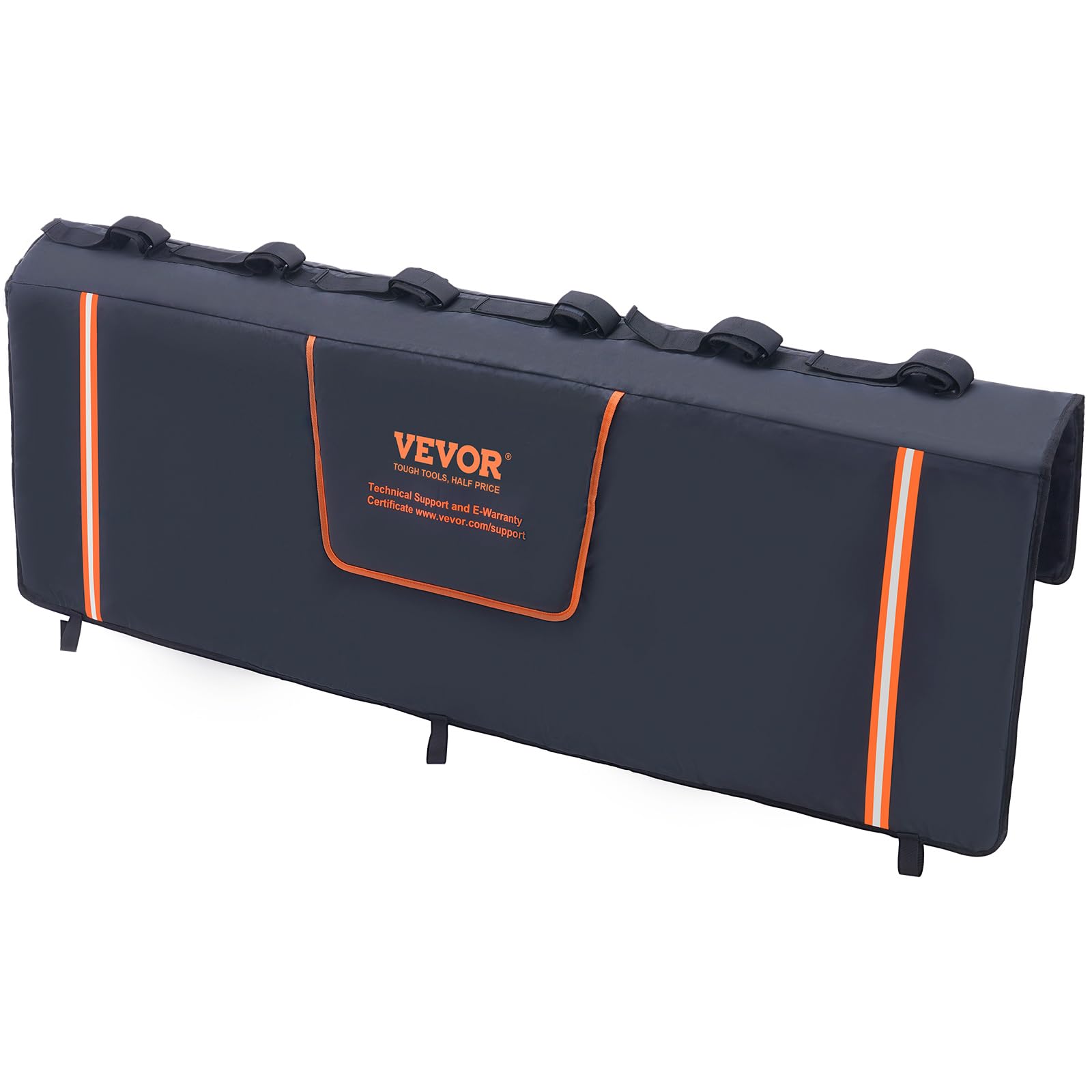 62" Heavy-Duty Truck Tailgate Bike Pad - Holds 5 Bikes, Reflective Strips, Fits Full-Size Trucks (F150, Silverado, Ram) - View #3
