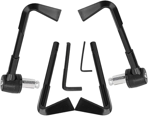 EVGATSAUTO Protectores de palanca de motocicleta, protector de palanca de freno frontal CNC, mango de motocicleta, protector de motocicleta (negro)