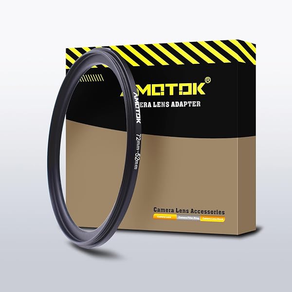 72mm Lens to 52mm Camera Lens Adapter,72mm to 52mm Filter Step-Down Ring Adapter Ring,Compatible All 52mm Filter Accessory - 1