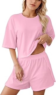 2025 - Conjunto de pijama de moda para mujer, color sólido, pantalones cortos sueltos, regalo sexy