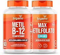 Kit Max Metilfolato 1000 e Metil b12, 120 caps, Biogens