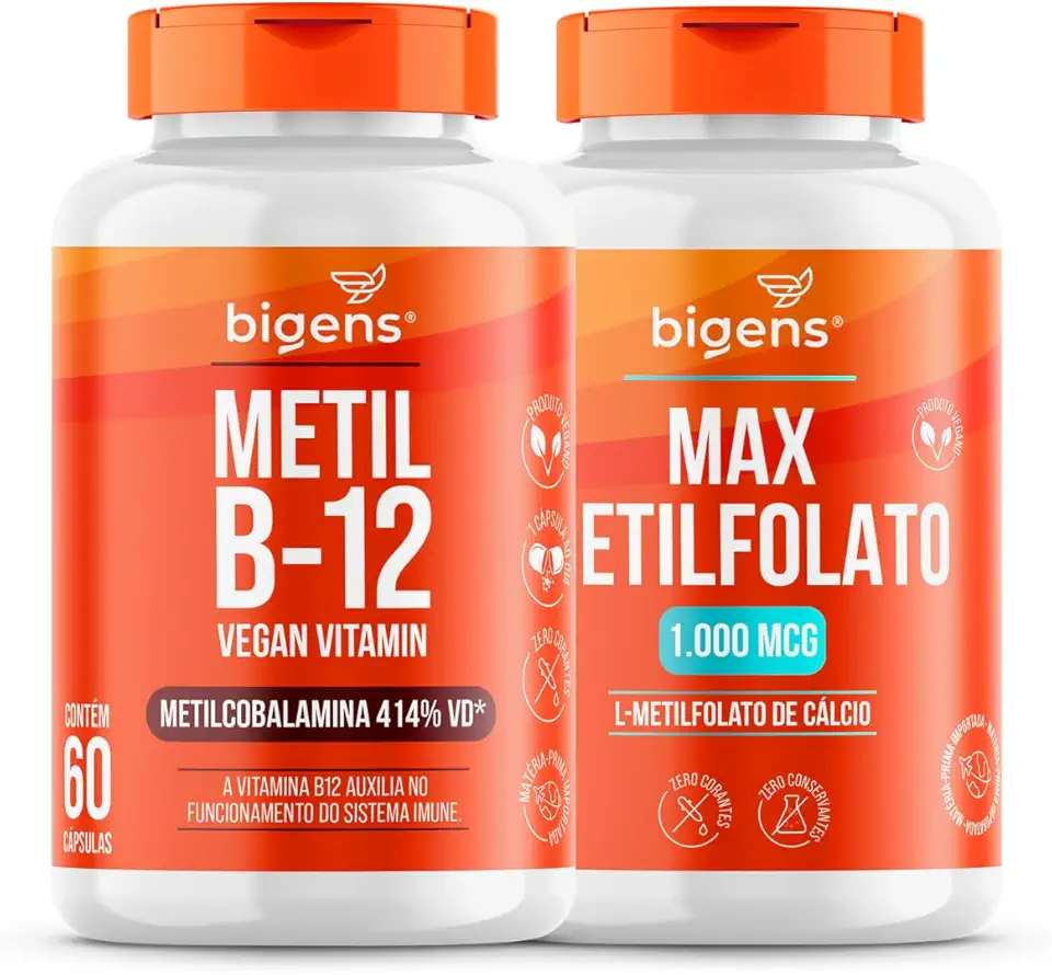 Kit Max Metilfolato 1000 e Metil b12, 120 caps, Biogens