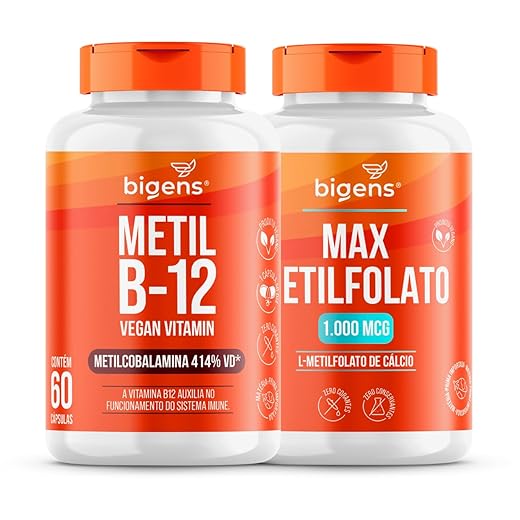 Kit Max Metilfolato 1000 e Metil b12, 120 caps, Biogens
