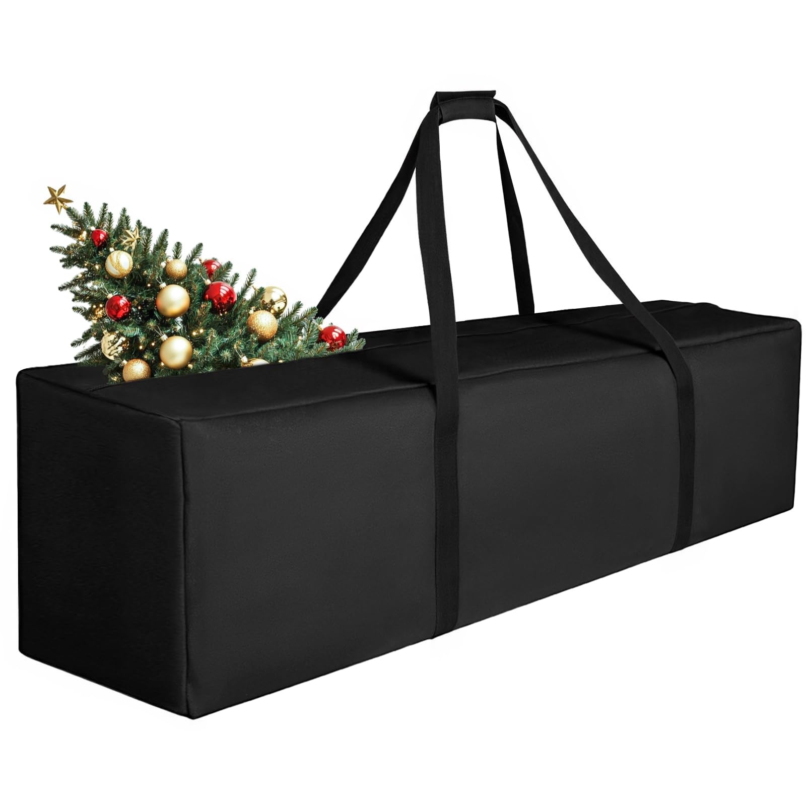 Sports Duffle Bag - Extra Large Travel Duffel Luggage Bag with Upgrade Zipper, Sturdy & Water Resistant, Black (Black 47inch)