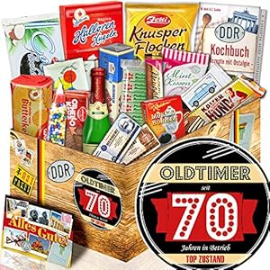 Oldtimer 70 – Süßes Geschenkset – für Opa zum Geburtstag