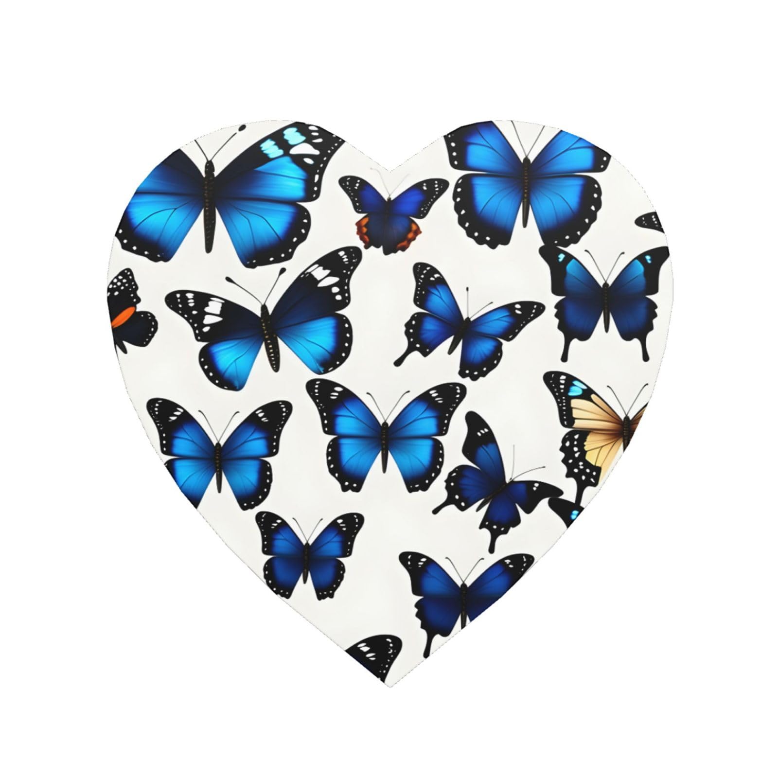Many Blue Butterfly Print Refrigerator Magnet,Magnets For Refrigerator Decoration, Kitchen, Office, Wall