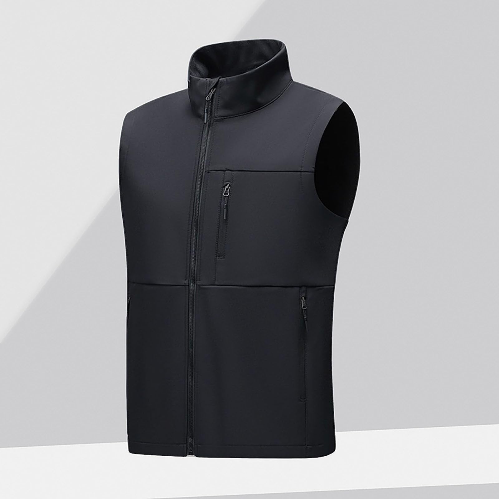 Chaleco para hombre, chaleco de safari para senderismo, al aire libre, chaleco ligero de softshell, resistente al viento, chaqueta sin mangas, chaleco impermeable para exteriores, chaleco deportivo