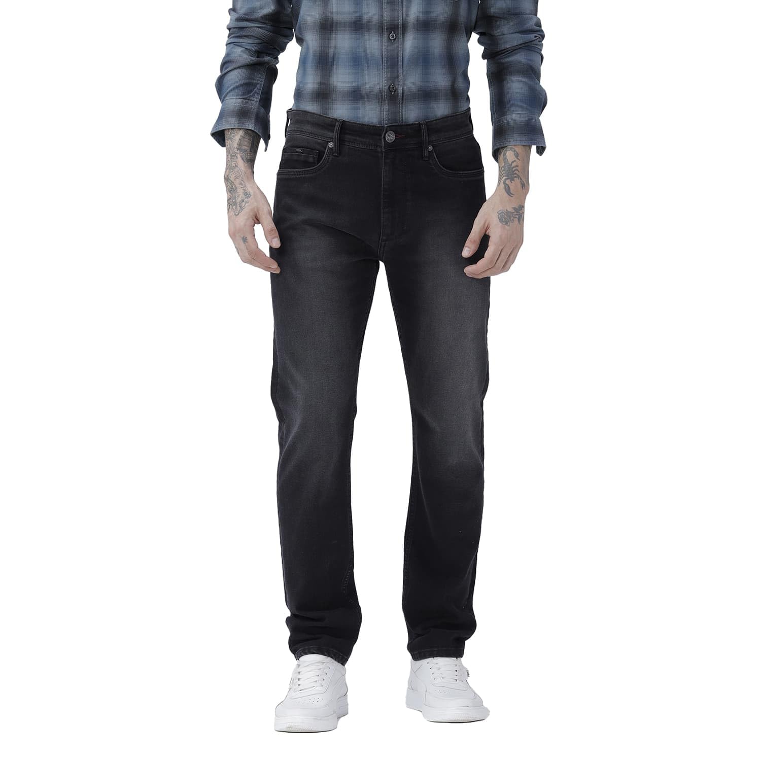 basics Cotton Stretch Men's Jeans | Smart Casual Denim | TAP Shoe | Blade Fit | TAP Shoe | Blade Fit | 34-picture-29