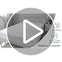 Twin XL Mattress Protector Waterproof, Viscose Cooling Jersey Extra Long Twin Size, Skin Friendly and Breathable Mattress Pad Cover with 14" Deep Pocket,2 Pack