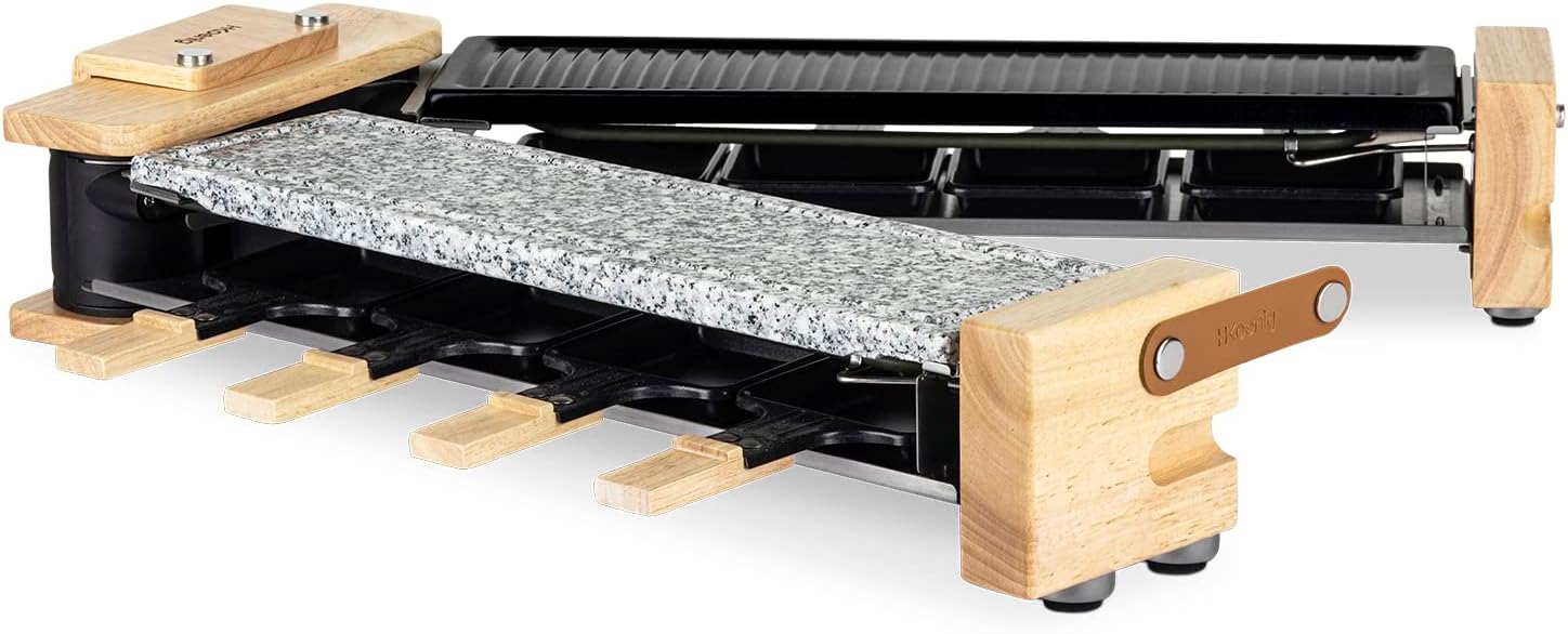 Close-up of H.Koenig brand tag on the wooden base