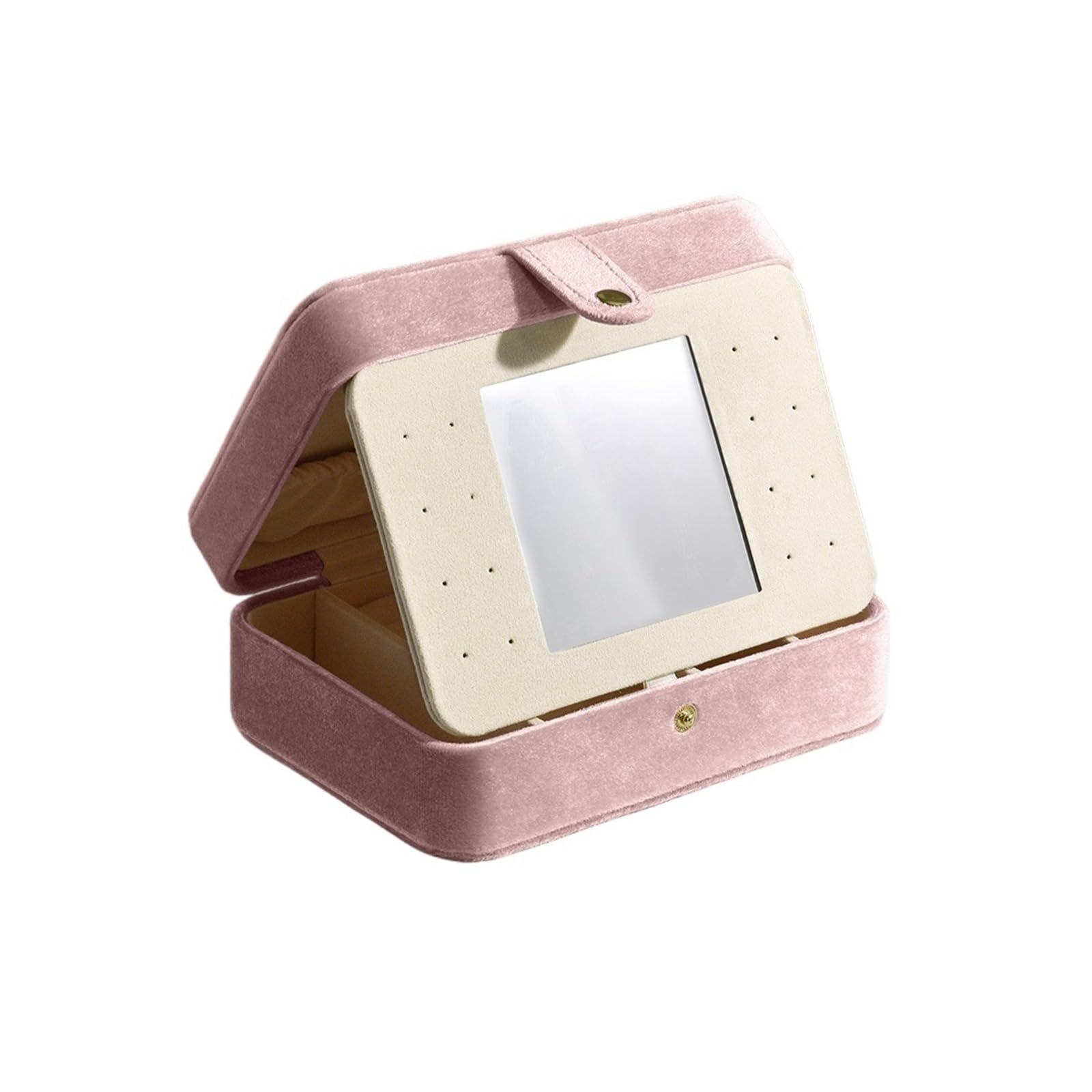 ESTDKMNOS Portable Jewellery Case， Jewelry Box Velvet Portable Ring Necklace Watch Storage Multicolor M(G118)