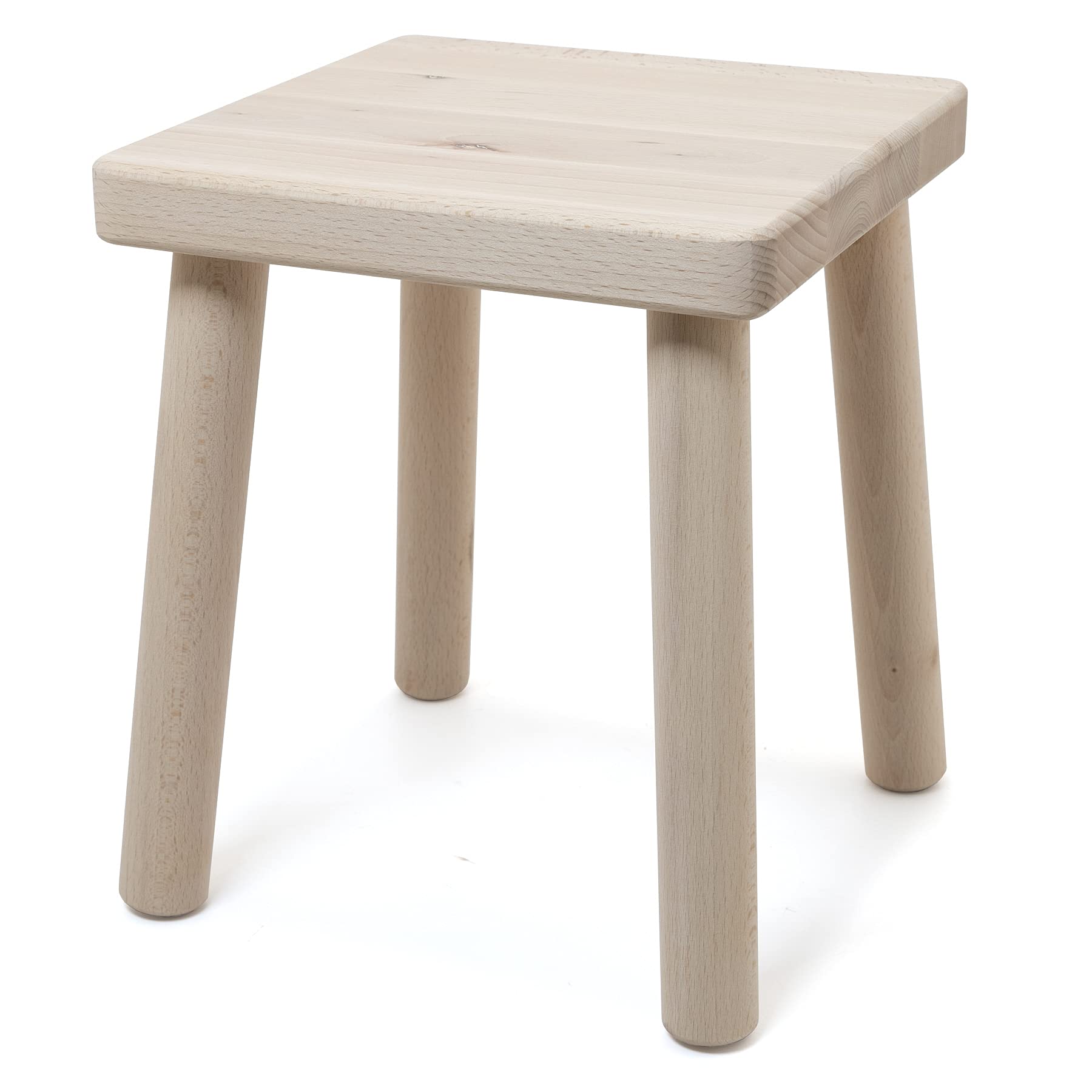 Kinderhocker Kinderstuhl Hocker Holz Massive Qualität 25 x 25 x 30 cm Buche naturbelassen