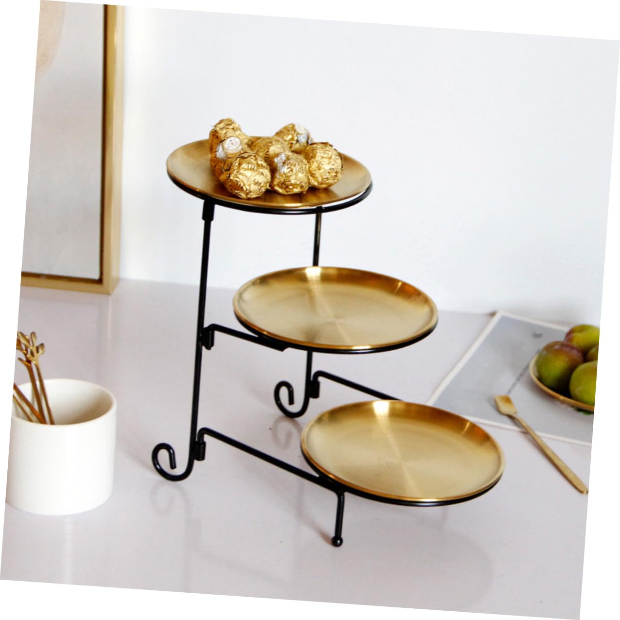 SOIMISS Vassoio per Frutta Piatto per Snack da Cucina Vassoio per Esposizione di Alimenti Contenitore per Snack per Frutta da Tavolo Piatto per Caramelle e Noci