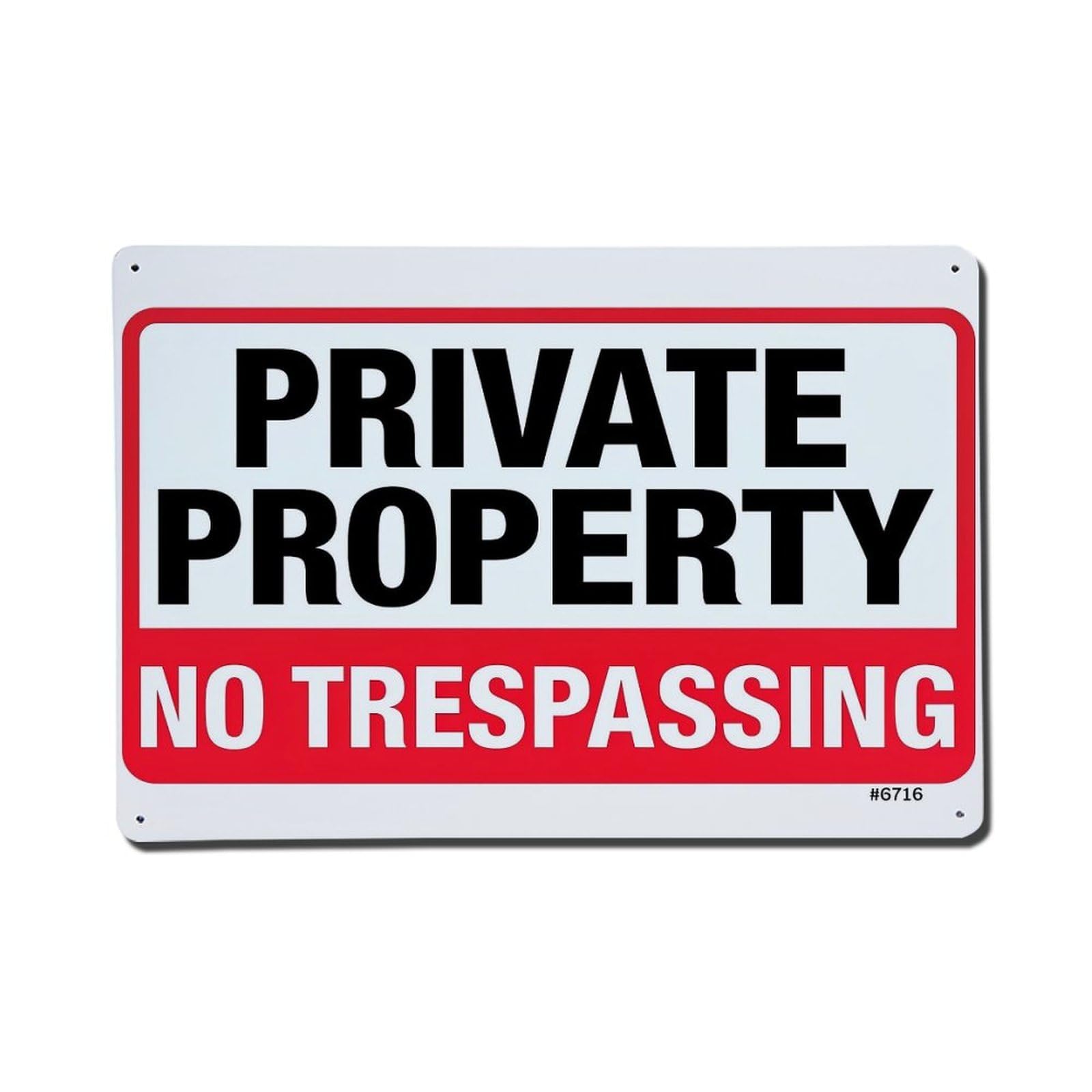 Private Property No Trespassing Sign_2 Retro Metal Tin Sign, Vintage Metal Poster for home, Gaming Room, Studio Workshop,Bar,Garage Wall Art Decor 8x12 Inch