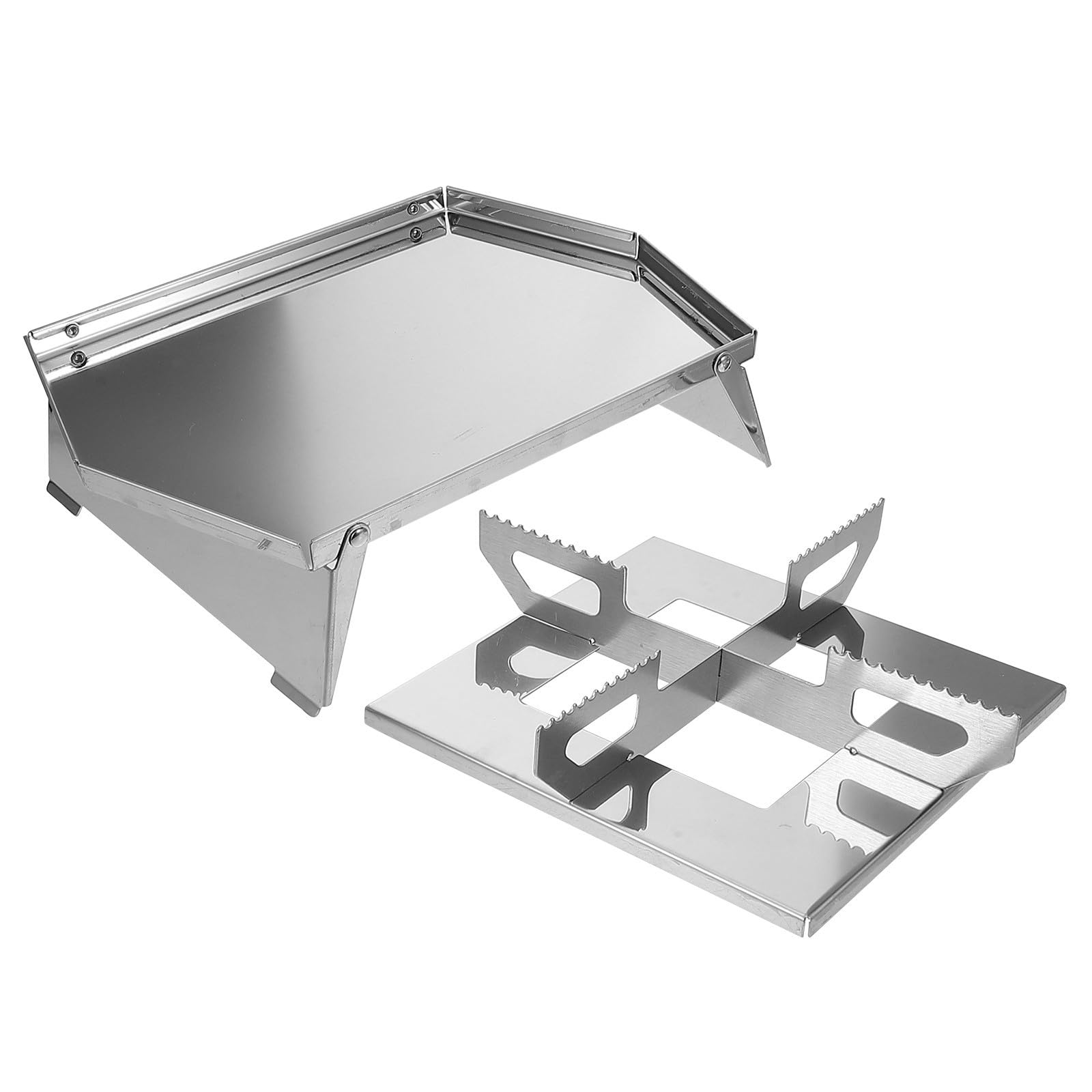 Parrilla Portátil Plegable de Acero Inoxidable para Camping y Picnic