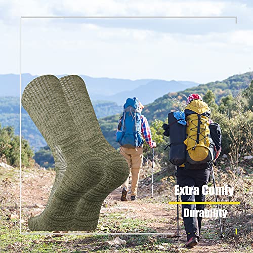 Sox Town Unisex Cushion Crew Training Athletic Socks Men & Women With Combed Cotton Moisture Wicking Breathable Performance(Lightgreen L) #TOP3
