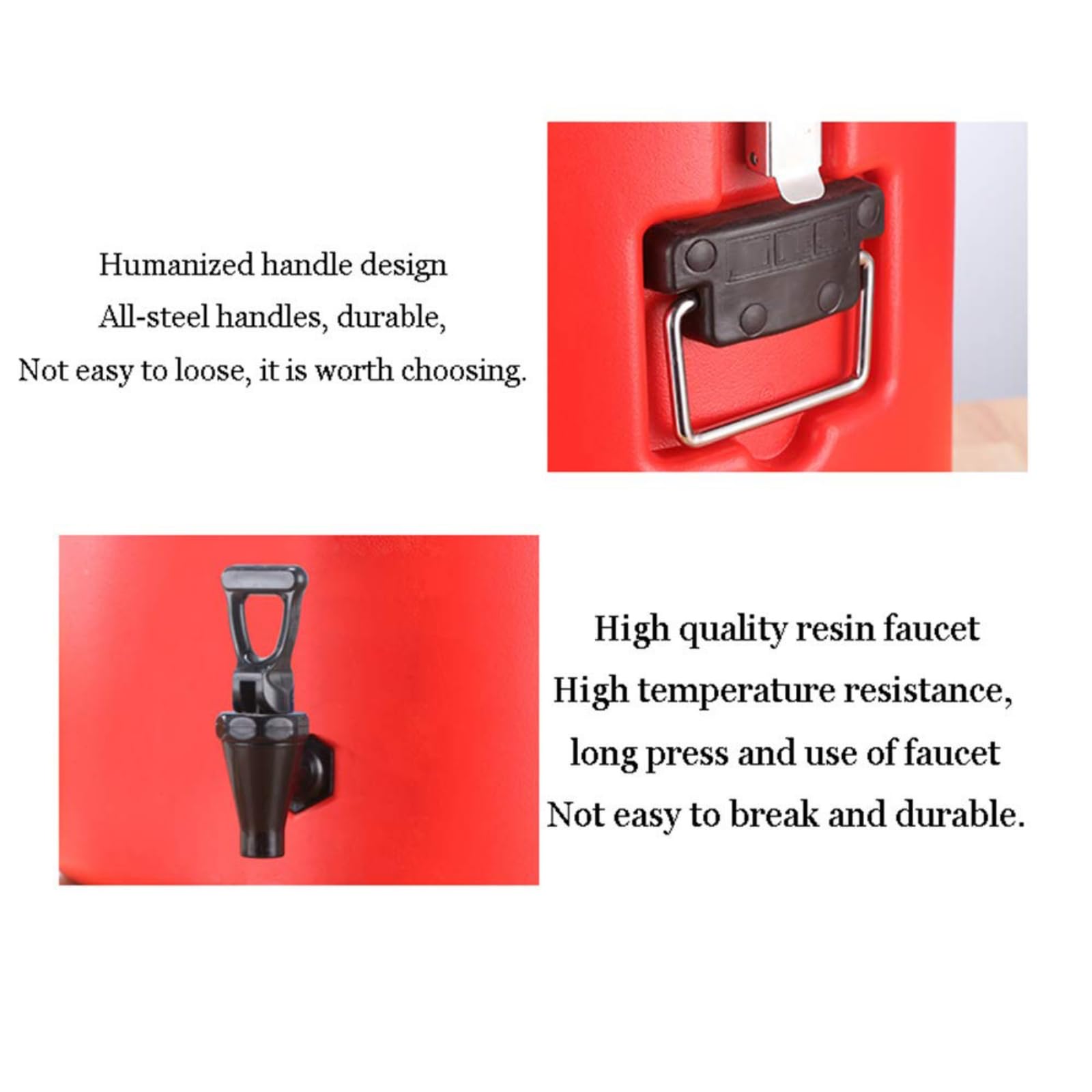 Distributore di Bevande, Dispenser for Bevande Isolato con Acqua Calda da 23 Litri