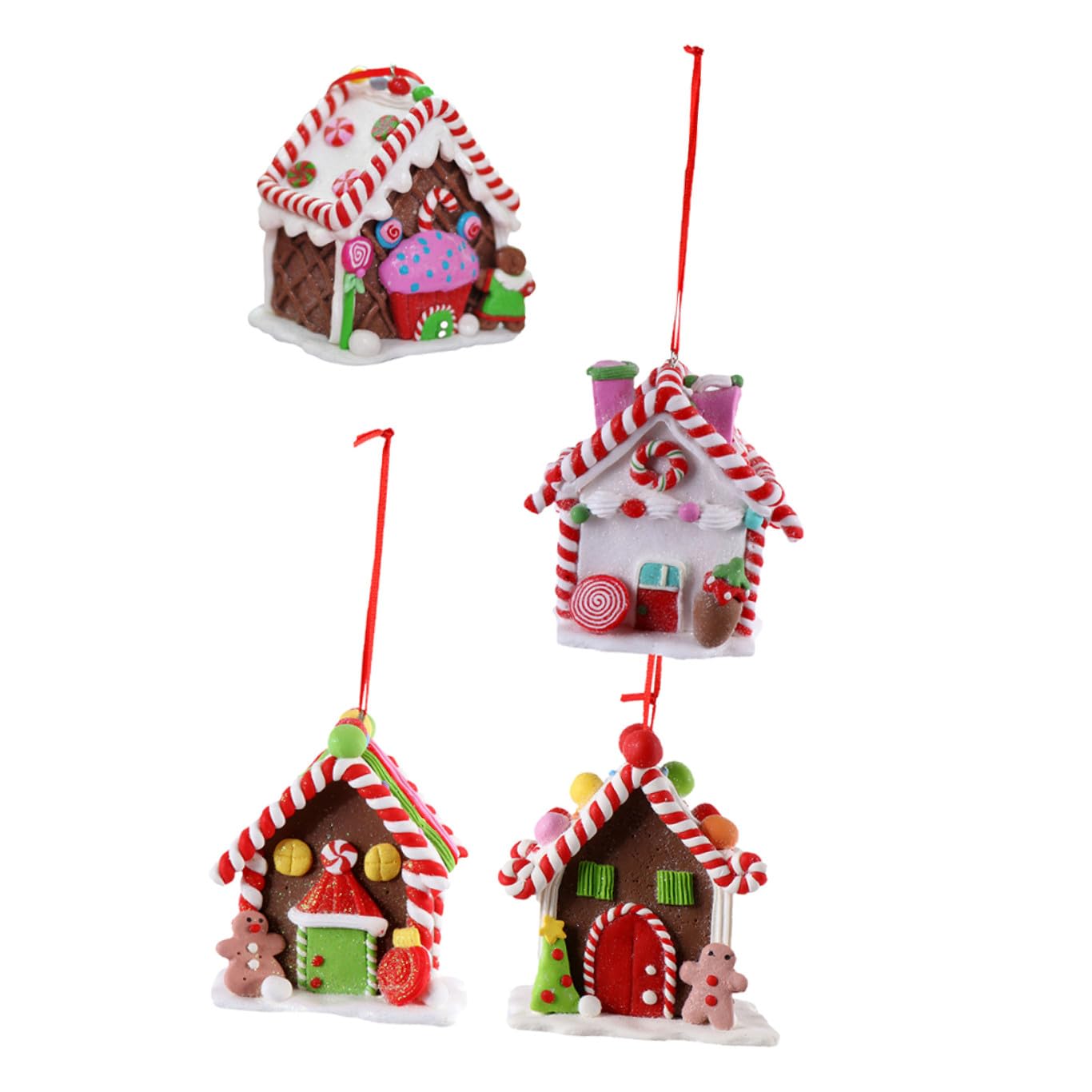Maisons Noël Pâte Polymère Candy House Décoration Table Salon et Bureau Intérieur