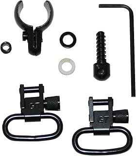 GrovTec Swivel Set, Wood Screws, Fits Some Lever-Action & Tube-Mag Rifles & Carbines, 1 Loops, Black Oxide - GrovTec
