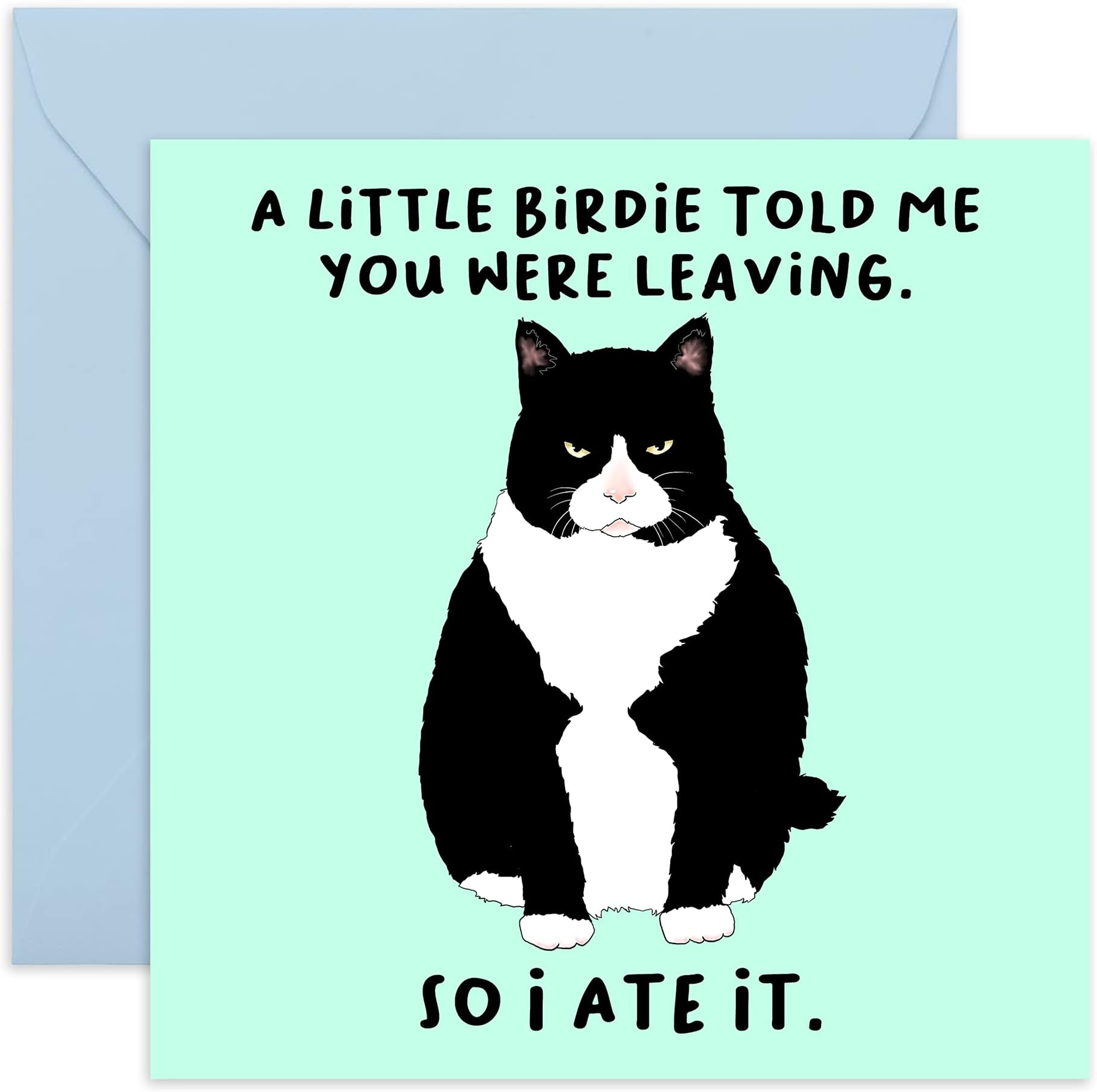 CENTRAL 23 - Funny Retirement Card - 'A Little Birdie…You Were Leaving' - Coworker Leaving Gifts - Farewell & Goodbye Card - Fun Good Luck We will Miss you for Colleagues - Comes with Fun Stickers