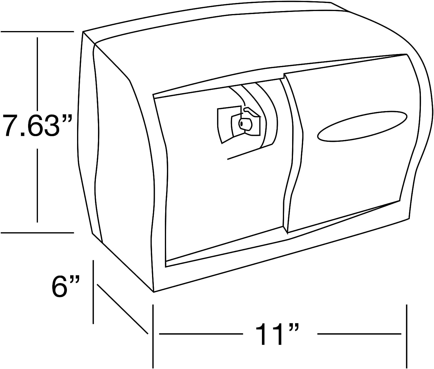in-Sight Double Roll Coreless Tissues Dispenser in Pearl White