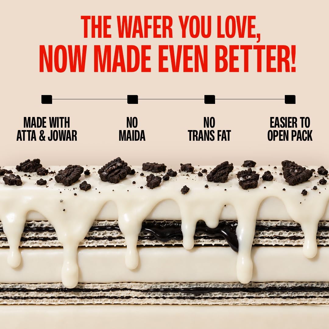 SuperYou Cookies & Cream Protein Wafer Bars (Pack of 10)|10g Protein, 3g Fiber, No Added Sugar|Yeast Fermented Protein|Energy Bars|Crunchy Wafer Bar|100% Vegetarian|No Palm Oil|400g 3
