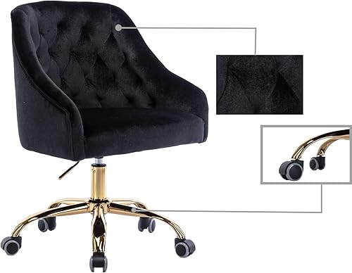 Miniatura 5 de Silla moderna de oficina en casa, silla de escritorio con ruedas, silla giratoria de tocador, silla de maquillaje, sillas ajustables en altura para