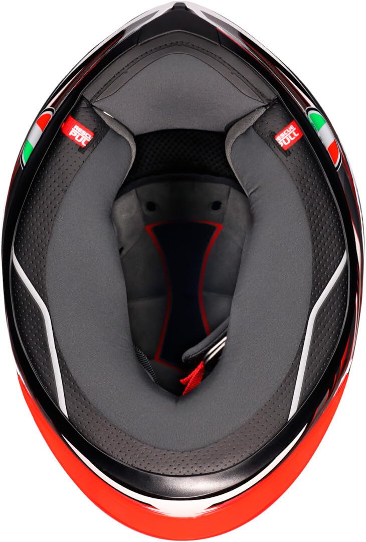 AGV K6 S Reeval helmet gloss white red grey