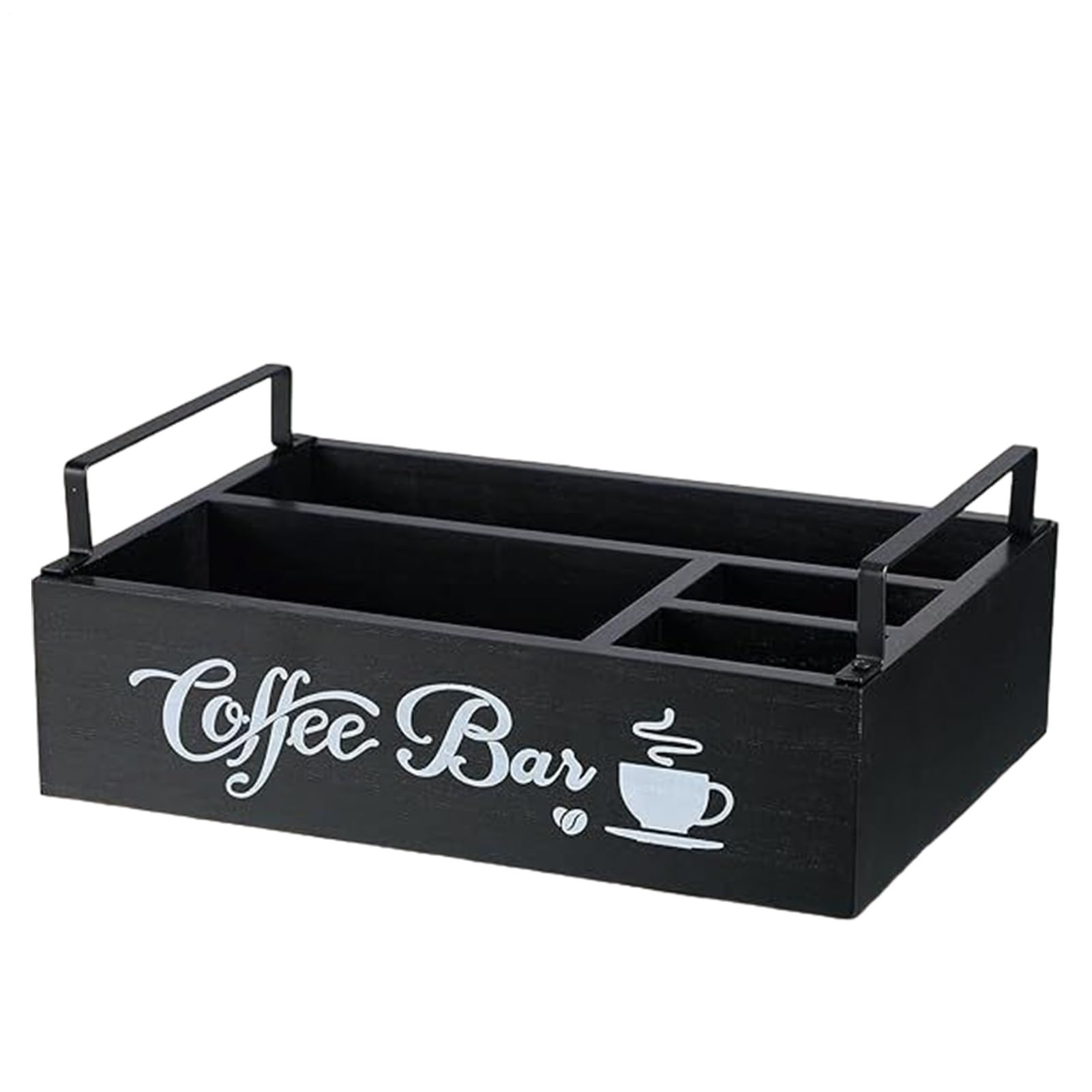 Générique Organizer für Kaffee-Caddies, für Theke, Gewürz-Service, Organizer für Barbedarf aus Holz für Zuhause, Ruheraum