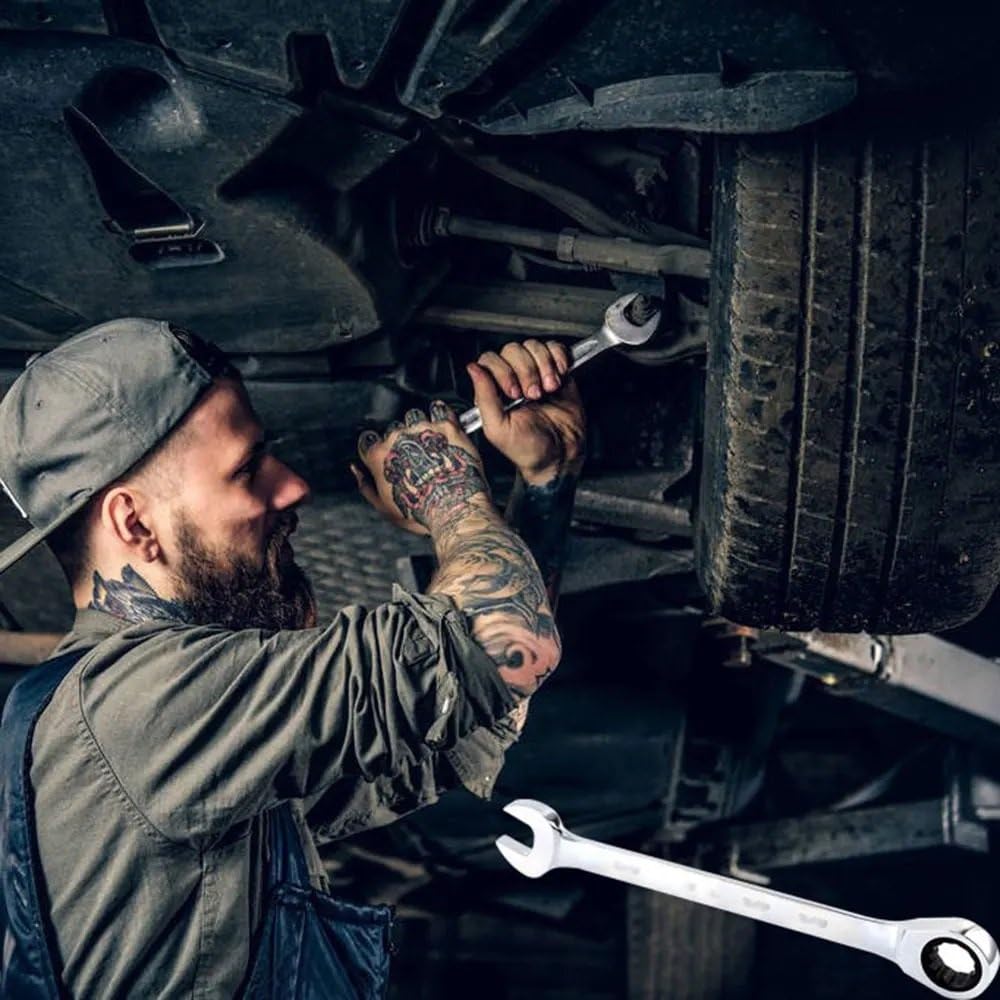 Telescopic Ratchet Zestaw kluczy grzechotkowych 1/4-11/16 cala Klucz dynamometryczny 72 zęby Rozmiar imperialny Lustrzana powierzchnia polerowana mały klucz dynamometryczny