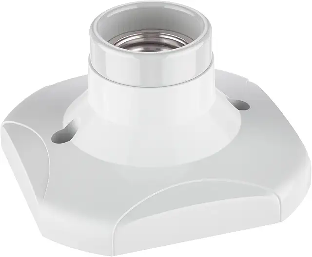 ELEKTRA Deckenleuchte mit E27-Fassung, weiß - Lampenfassung für Innenbereich