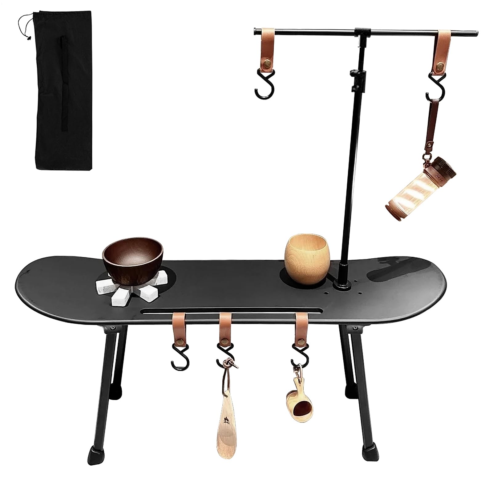 Table de skateboard pliable de camping et bureau extérieur décoratif