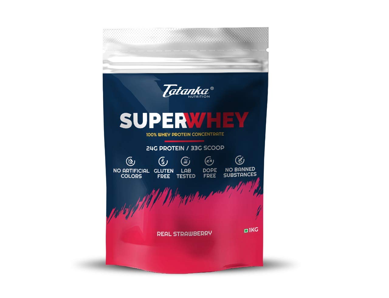 Super Whey Protein | 24G Protein | 30 SERVINGS | NATURAL COLOURS |ZERO PRESERVATIVES | 1KG (Real Strawberry)-image-46