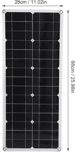 Miniatura 6 de Asixxsix Solar Panel Kit, 100W OBD Plug Solar Charge Controller Foldable Panel Energy Storage Flexible, Monocrystalline Kit for Outdoor RV Boat