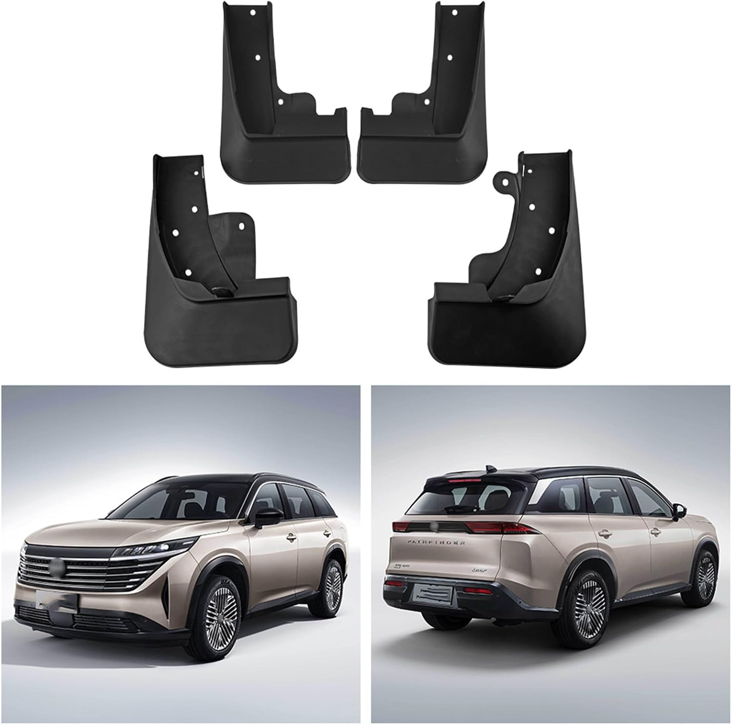 Car Mud Flaps Mudguard for Nissan Pathfinder 2024+ Front and Rear Mudflaps Splash Guards Heavy Duty Flares 4-PC Auto Accessories,Send 1 Car Wash Towel