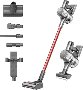 Dreame Aspirateur Balai sans Fil T20, 25000Pa 150 AW, Batterie Amovible, 70 Mins d'Autonomie, Filtre HEPA, Ecran HD, Léger, Silencieux, pour Les Tapis, Sols Durs, Voiture et Poils d'animaux