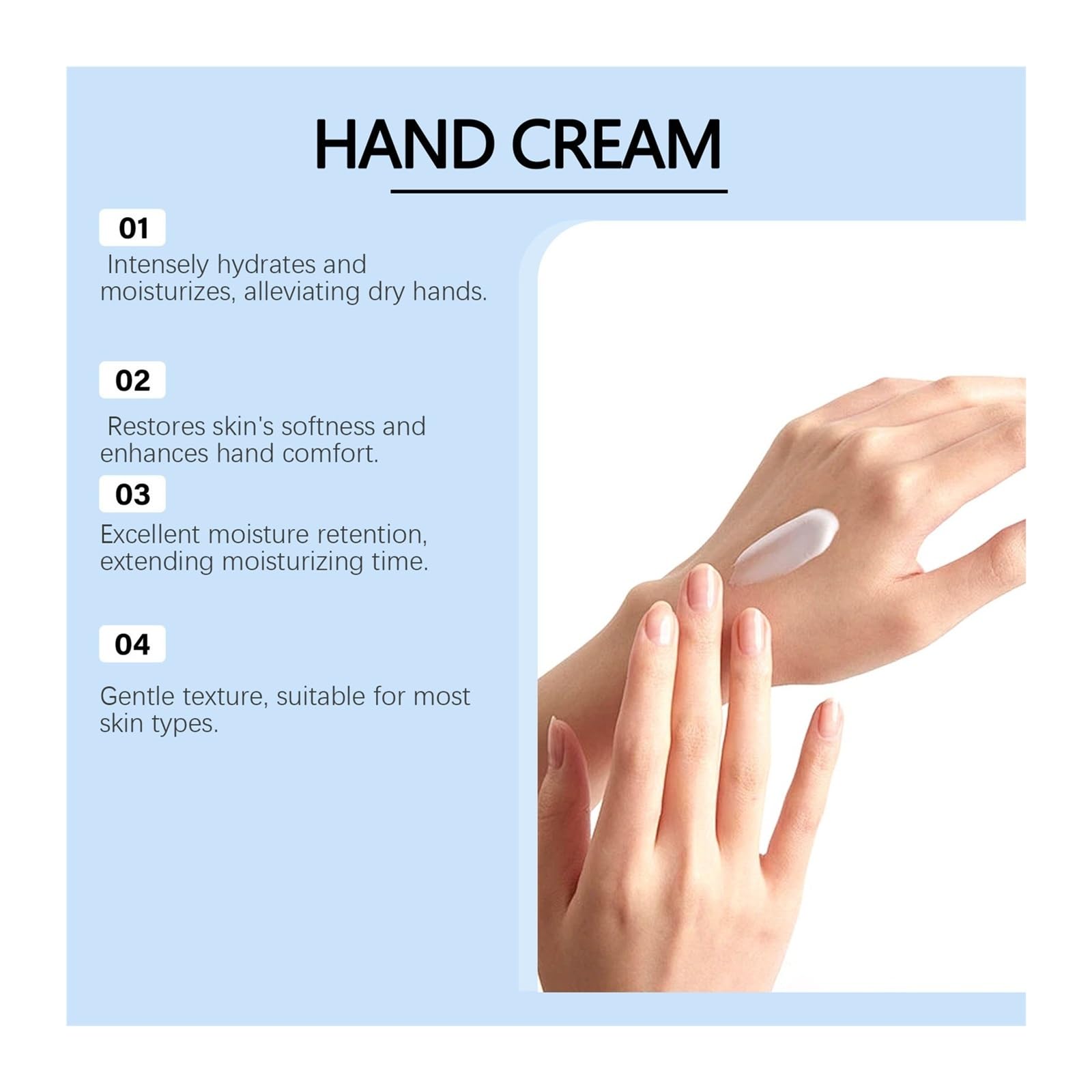 Crema de Manos Hidratante 50g | Hidrata y bloquea el agua, refrescante y suave.(2pcs)