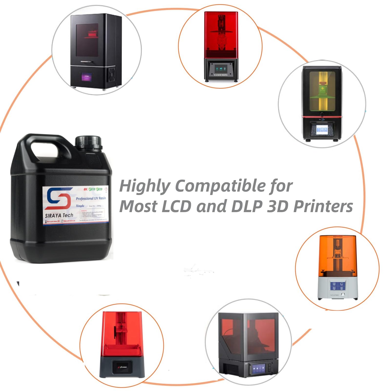Siraya Tech Resina de impresora 3D lavable con agua, bajo olor, fácil de imprimir, alta resolución, no quebradiza, para impresoras 3D MSLA, LCD, DLP, fácil de limpiar, resina gris limpiadora Aqua