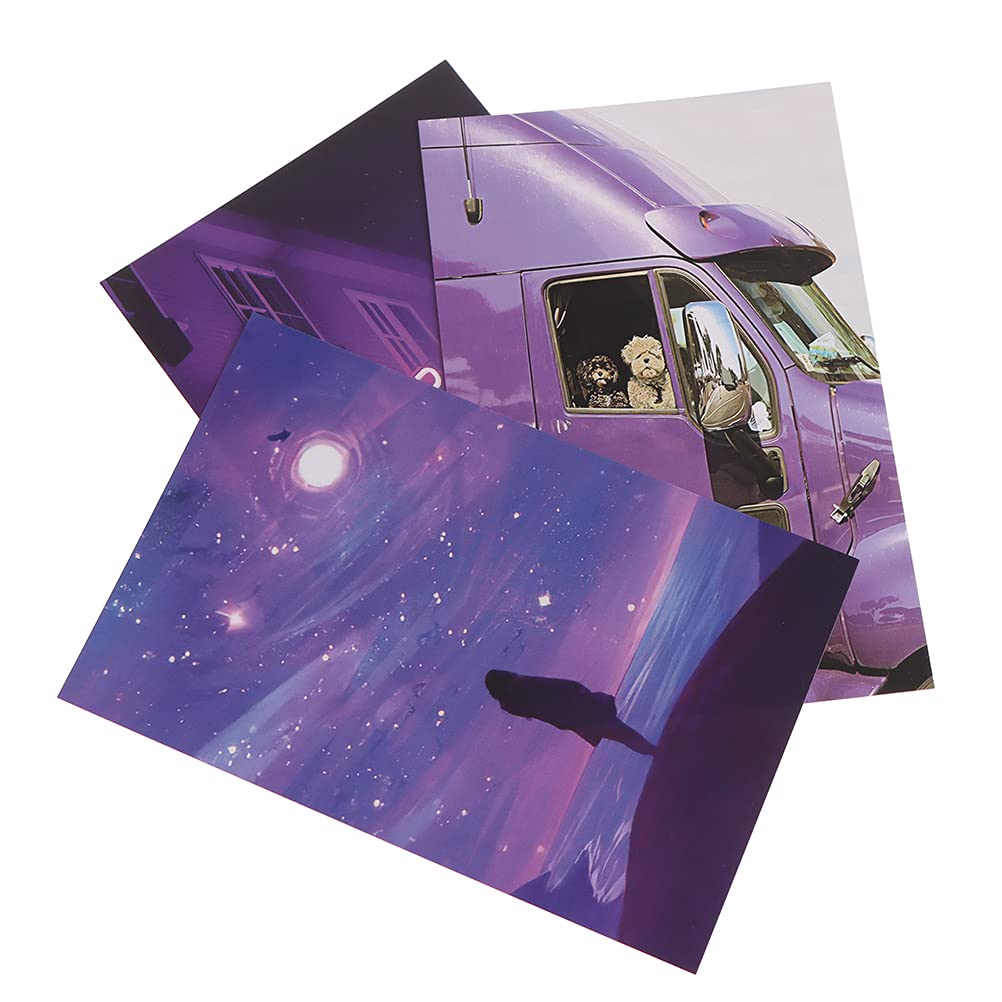 NIU MANG 50Pcs Purple Aesthetic Photo Collage Kit, Wall Art Pictures