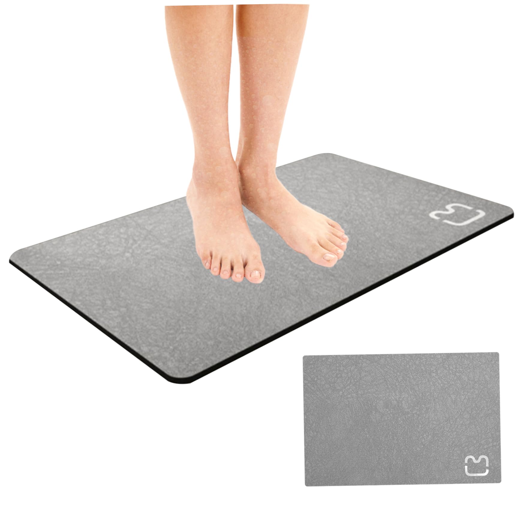 Tapis de bain en diatomite rigide haut de gamme pour intérieur contemporain