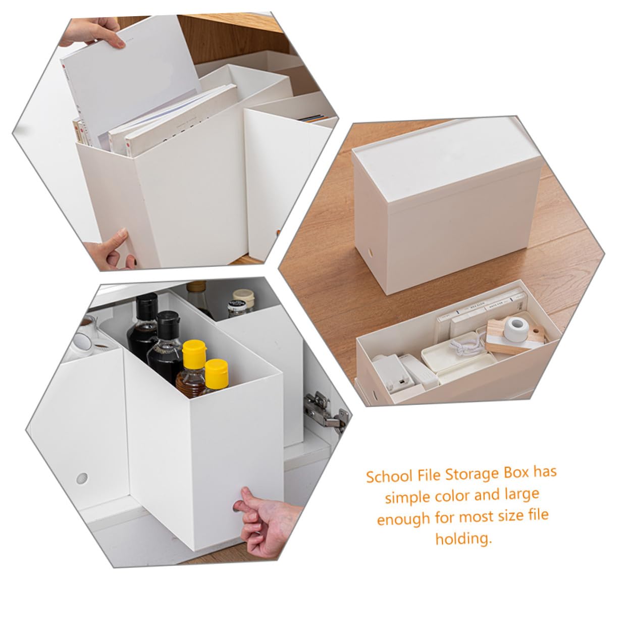Caja Organizadora de Escritorio Multifuncional de Resistente para Oficina y Hogar Organizador de Archivos Almacenamiento para Documentos y Suministros