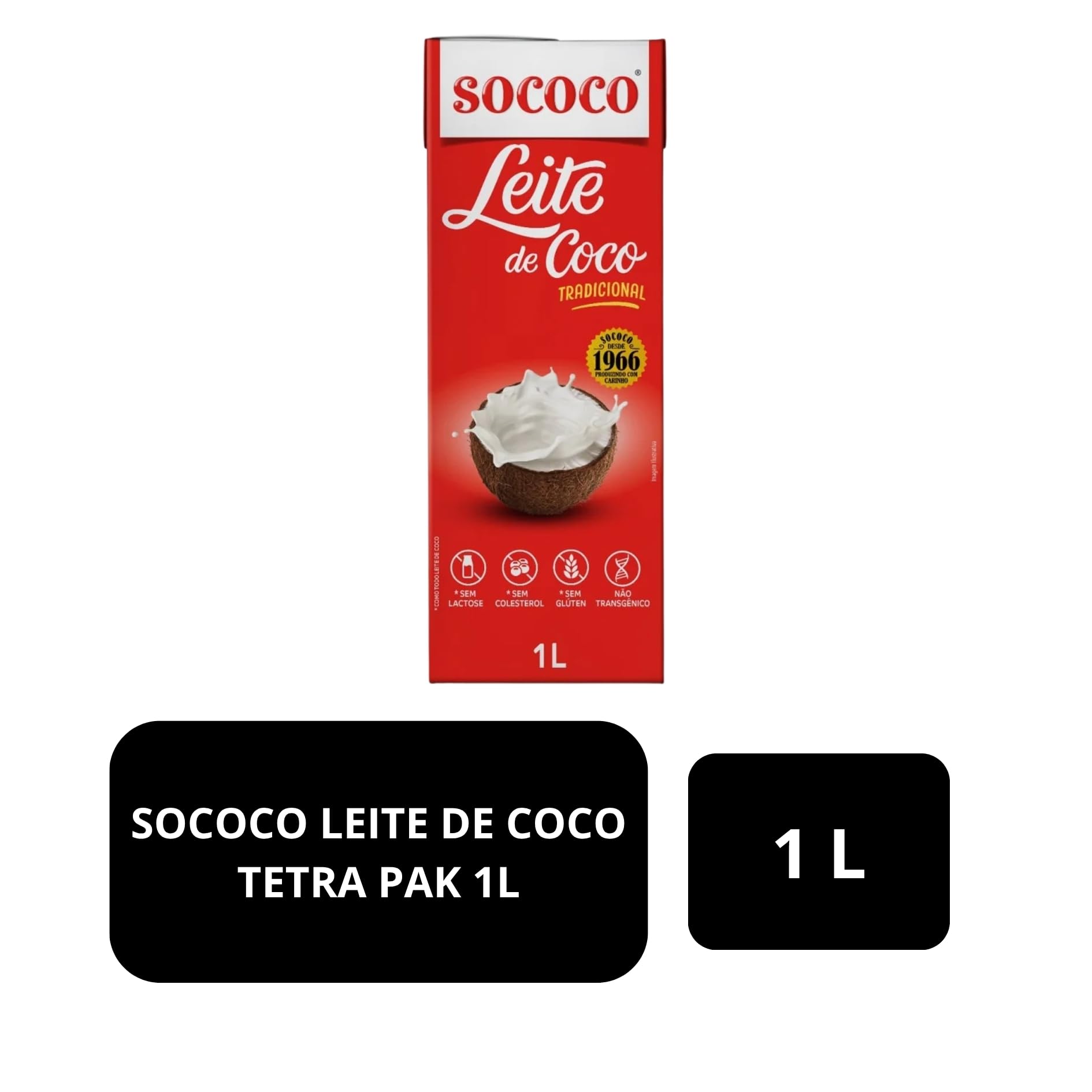 Amazon.com: Coconut Milk Sococo Tetra Pak 1L : Grocery & Gourmet Food