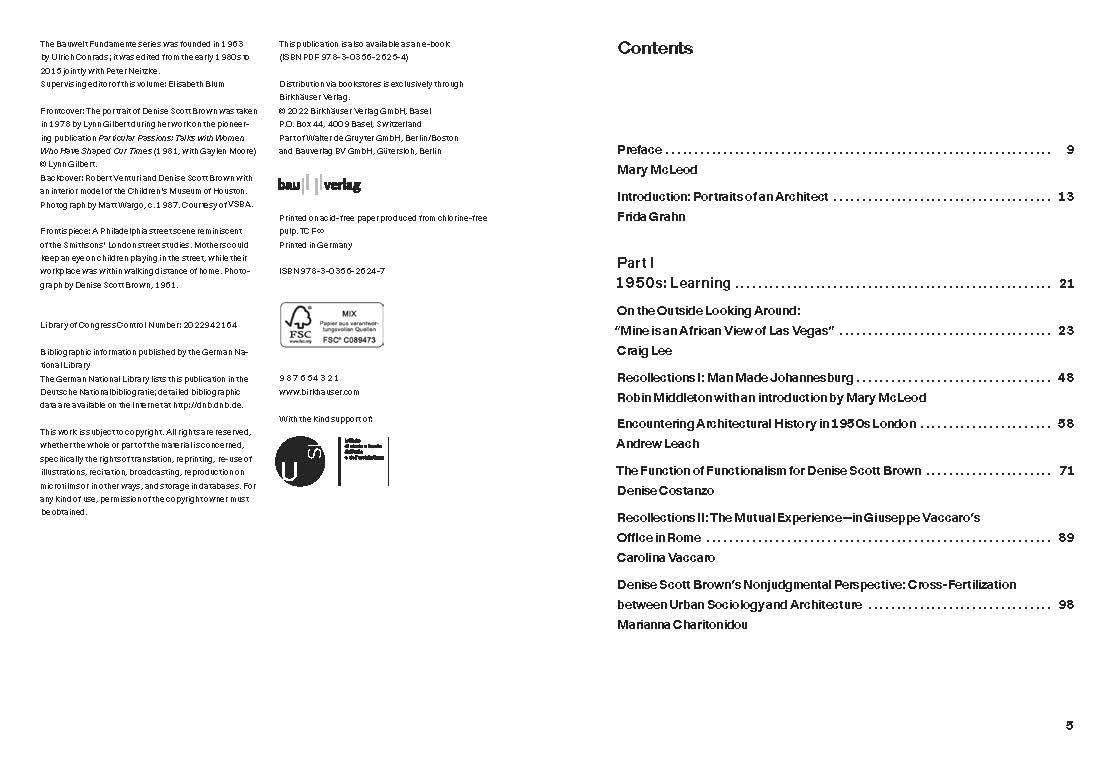 Denise Scott Brown In Other Eyes: Portraits of an Architect (Bauwelt Fundamente, 176)